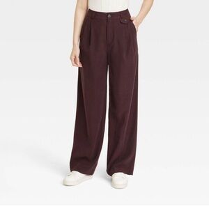 Target High Rise Relaxed Fit Wide Leg Trousers.
